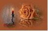 Candle, Rose & Rain