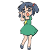 dancing anime girl