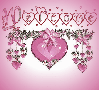 Pink Welcome Heart Background