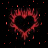 Background - Red Flame Heart