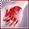 hand squeezing heart avatar