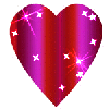 Background - Pink and Purple Heart - Sparkle