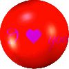 Background - I Love You Rotating Ball