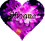Heart - Purple and Pink Flowers - Shonna