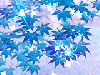Background - Blue Sparkle Leaves