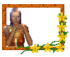 Woman in the picture frame