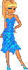doll in sparkly blue dress