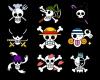 One Piece crew skulls