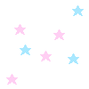 Blue - Pink Stars