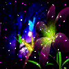 Background - Sparkle Flowers and Butterflies