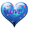 Background - Blue Heart - Love