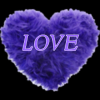 Background - Purple Love Heart