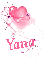 Pink Glitter Heart -- Yana