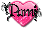 pami black pink heart