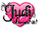 judi loves it black pink heart