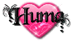huma pink black heart