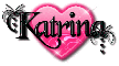 katrina black pink heart
