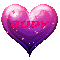 Pink and Purple Heart - Judy