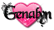 genalyn black pink heart
