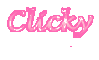 Pink text - Clicky