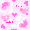 Background - Pink and White Hearts - Love