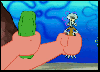 Squidward and the Pickle