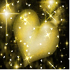Background - Yellow Sparkle Heart