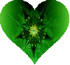 Background - Green Heart Starburst