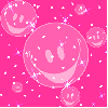 Background - Sparkle Pink Happy Faces