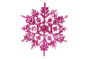 Background - Pink Sparkle Snowflake