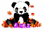 Fall panda bear - Anna