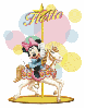 Minnie On Carousel-Hello