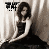 you left me all alone