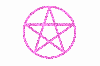 glittery pentagram
