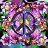 Groovy Peace  Background Tile