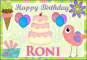 Roni Happy Birthday