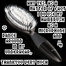 Hairbrush microphones
