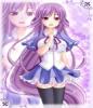 Royal Purple Anime Girl