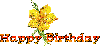 Happy Birthday - Yellow Flower