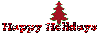 Happy Holidays - Red Tree