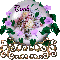 Purple Flower Snow Globe - Cindi