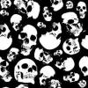black & white skulls
