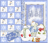 Happy Holidays~Snowmen Winter Scene
