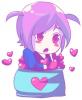 cute chibi with hearts