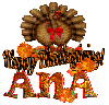 Happy Thanksgiving-First Name Ana