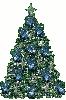 Blue lights tree