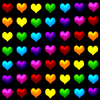 rainbow hearts background