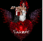 Gothic Heart Ornament ~ Tammy