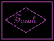 Sarah Name Tag