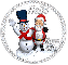 christmas santa snowman hello